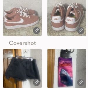 Nike Lows sz11+Sharknado🧦socks+Shein jean shorts 2X